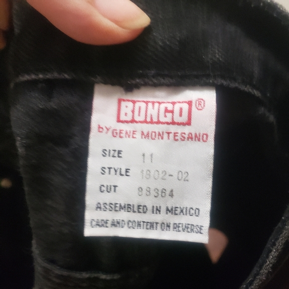 Vintage Bongo Black Denim Mom Shorts Size 11 - Picture 7 of 8